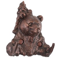 Крючок "Бурый медведь", в патине Крючок "Бурый медведь", в патине